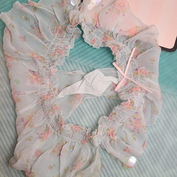 SOLD Ebay Rare ✨️ Victoria's Secret Y2K Dream Angels 100% Silk Sequin Panty Sm - Picture 7 of 10